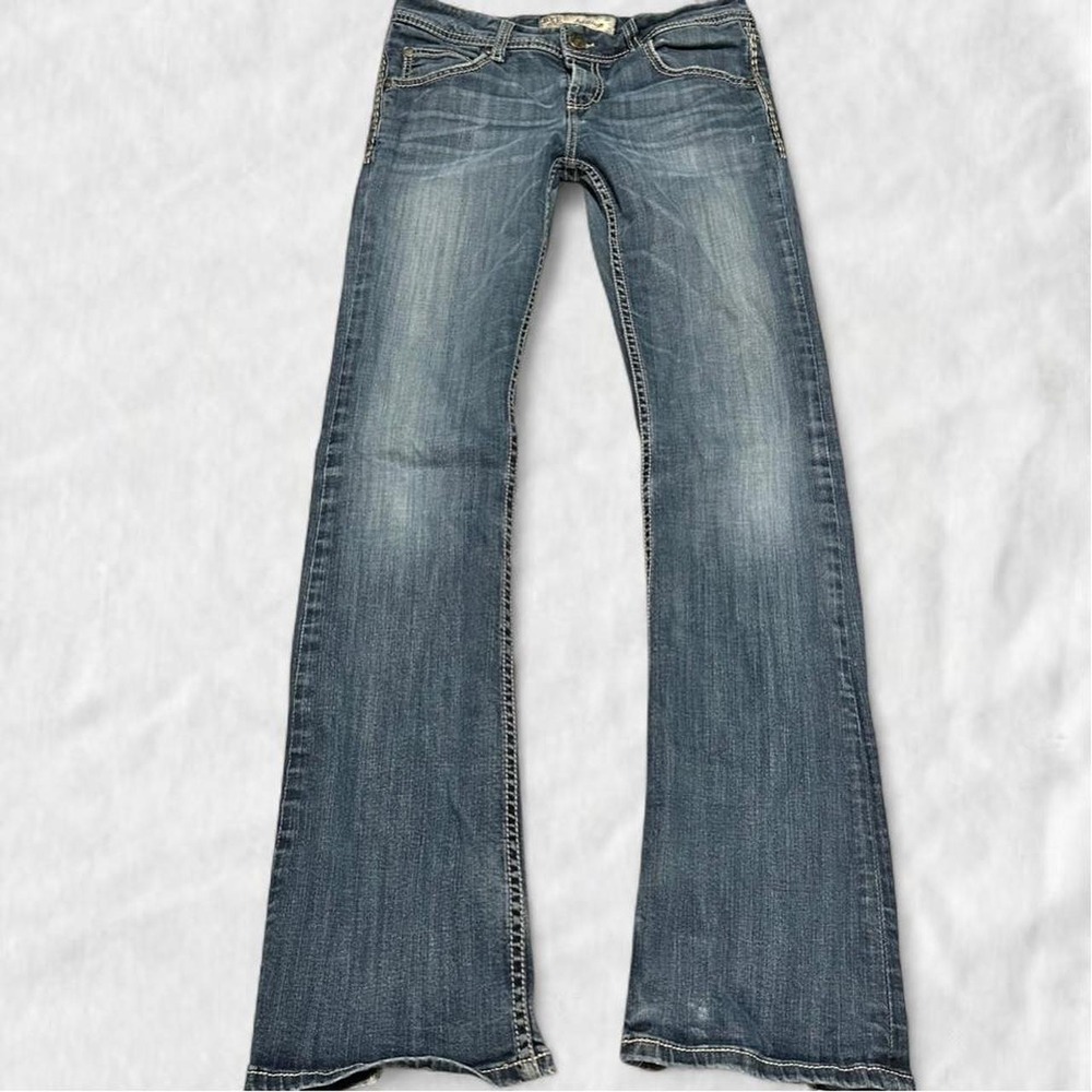 y2k BKE Addison bootcut distressed jeans